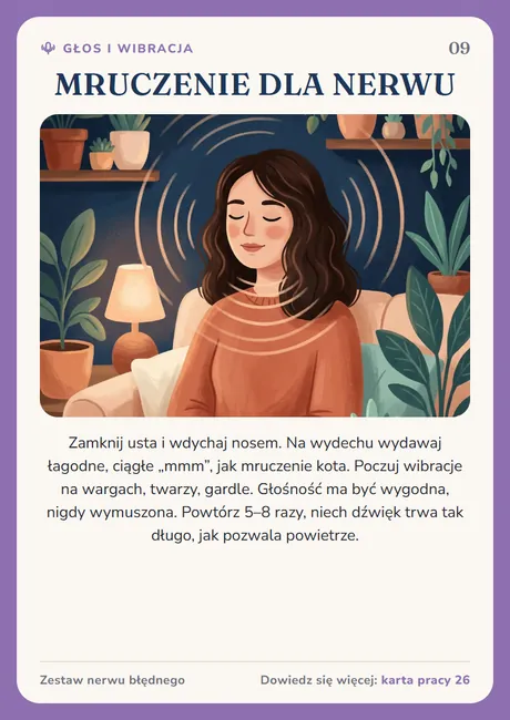 Karta nerwu błędnego: Mruczenie dla nerwu