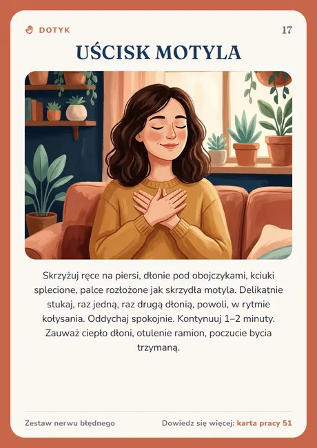 Karta nerwu błędnego: Uścisk motyla