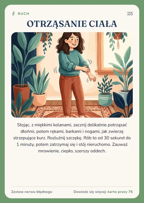 Karta nerwu błędnego: Otrząsanie ciała