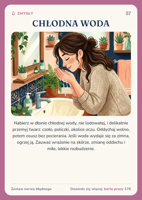 Karta nerwu błędnego: Chłodna woda